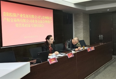 業(yè)務(wù)培訓(xùn)促提升  交流互鑒促發(fā)展——貴州陽(yáng)光產(chǎn)權(quán)交易所與貴陽(yáng)綜保產(chǎn)發(fā)公司開展業(yè)務(wù)培訓(xùn)交流