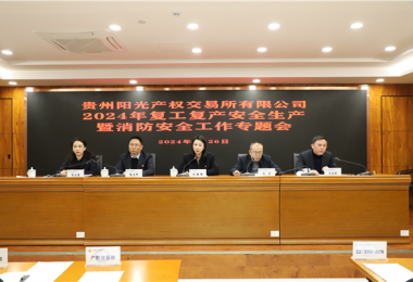 開(kāi)足馬力 全力以“復(fù)” ——貴州陽(yáng)光產(chǎn)權(quán)交易所召開(kāi)2024年復(fù)工復(fù)產(chǎn)安全生產(chǎn)暨消防安全工作專(zhuān)題會(huì)