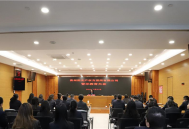 以案為鑒，警醒前行——貴州陽光產(chǎn)權(quán)交易所黨委組織召開2024年警示教育大會